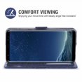 thumbnail image 3 of Étui pour Samsung Galaxy S8, Étui de Téléphone Mobile avec Porte-Cartes, Étui de Protection à Rabat avec Support - Bleu, 3 of 7