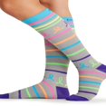 thumbnail image 4 of Printsupport Women 12 mmHg Support Socks  Regular  Pineapple Toss, 4 of 6