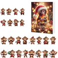 thumbnail image 1 of KNFATEQVEDG Christmas 2D Flat Monkey Print Pendant Halloween Cute Cartoon Monkey 2D Acrylic Countdown Calendar AI Christmas Tree Pendant 2D Acrylic Halloween Monkey Elemen, 1 of 7