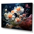 thumbnail image 2 of Designart "Lively Delights In White Flowers" Flowers Canvas Art Print, 2 of 7