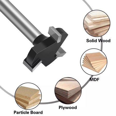 

1/4 Inch Shank Cnc Spoilboard Surfacing Router Bit Carbide Tipped Tool