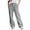 LightGrey, variant on TEMOFON Fall Pants for Women Wide Leg Pants Fall Pants with Pockets Elastic Waistband Comfy Pants Women Winter Lounge Fleece - Lined Pants Light Grey M