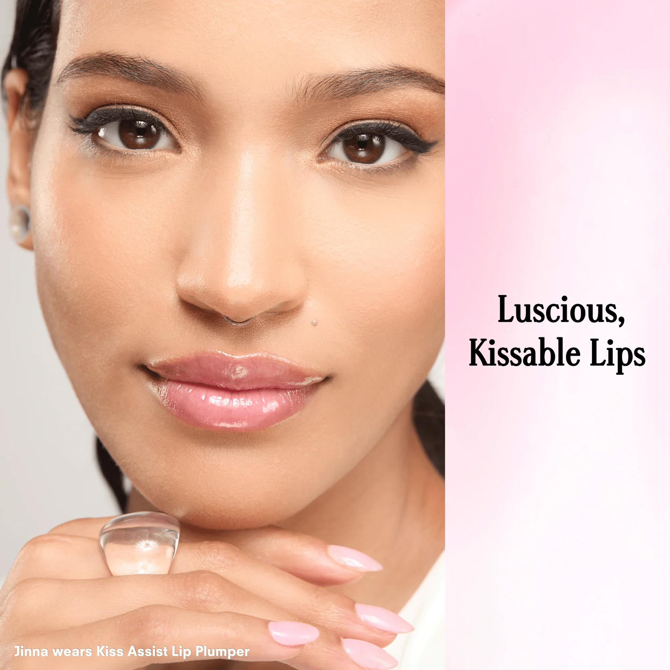 Gerard Cosmetics Kiss Assist Lip Plumper, Shiny Clear Plumping Lip Gloss