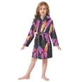 thumbnail image 2 of DIXRUYEE Bathrobes Belt Hooded Colorful Flight Creative Pattern, 2 of 8