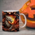 thumbnail image 5 of EUDIDV Decorative Ceramic Mug Dragon Mug Wrap Design,Bookshelf Cup Couple High-value Fashion Cup Artistic Toothbrush Cup Plastic Wash Mug Large Ceramic Mug, 5 of 5