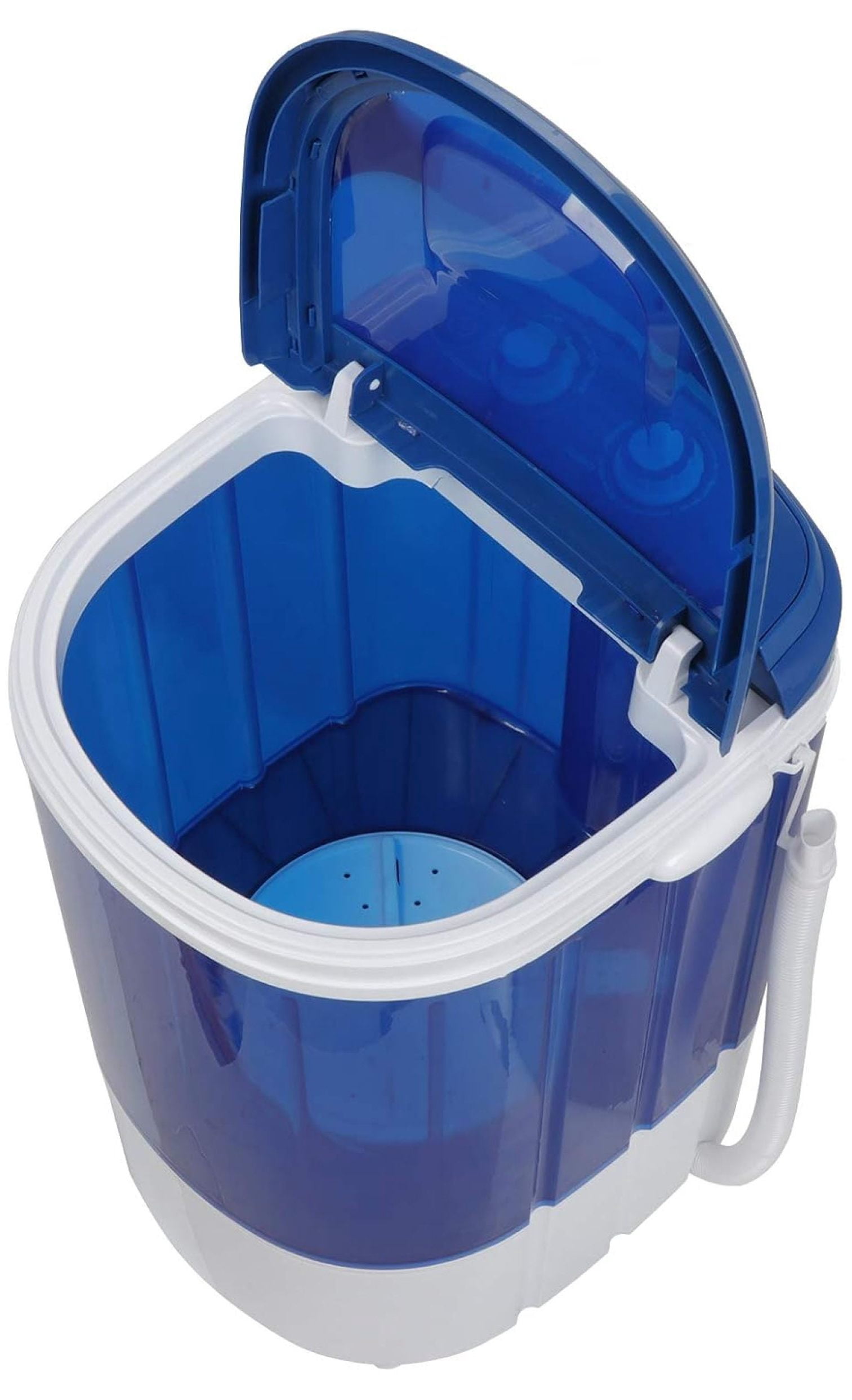 2-IN-1 Portable Washer and Spinner Combo, 5.7LBS Mini Washing Machine 2.2LBS Spin Dryer with Drain Pump and Hose, Semi-Automatic Compact Washer for Small Spaces, Camping