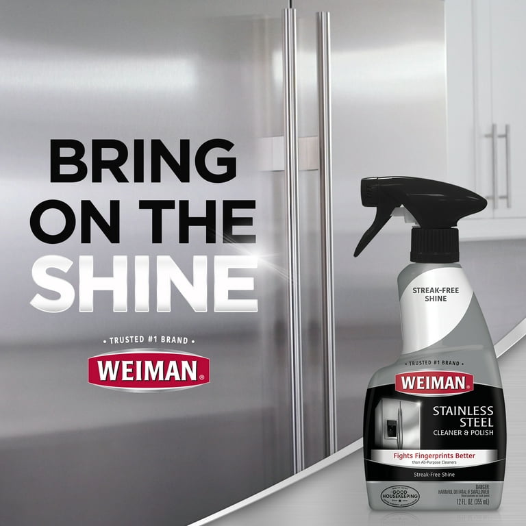Weiman Stainless Steel Cleaner & Polish - 12 fl oz spray bottle