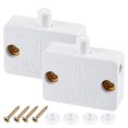 thumbnail image 1 of Unique Bargains 1A 250V Momentary Normal Close Cabinet Lamp Switch White 2 Pack, 1 of 5