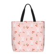 thumbnail image 1 of Fotbe Rabbit And Cherry Bolsa Tote con Estampado para Mujer, Bolsos con Cremallera, Bolsa de Hombro Casual de Gran Capacidad con Bolsillos Internos, 1 of 7