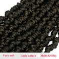 thumbnail image 4 of 10 inch Spring Twist Braiding Hair Spring Twists Bomb Twist Hair Synthetic Black Color Fluffy Twist Crochet Braids Low Temperature Spring Twist Crochet Hair for Women Hair Extension, 4 of 6
