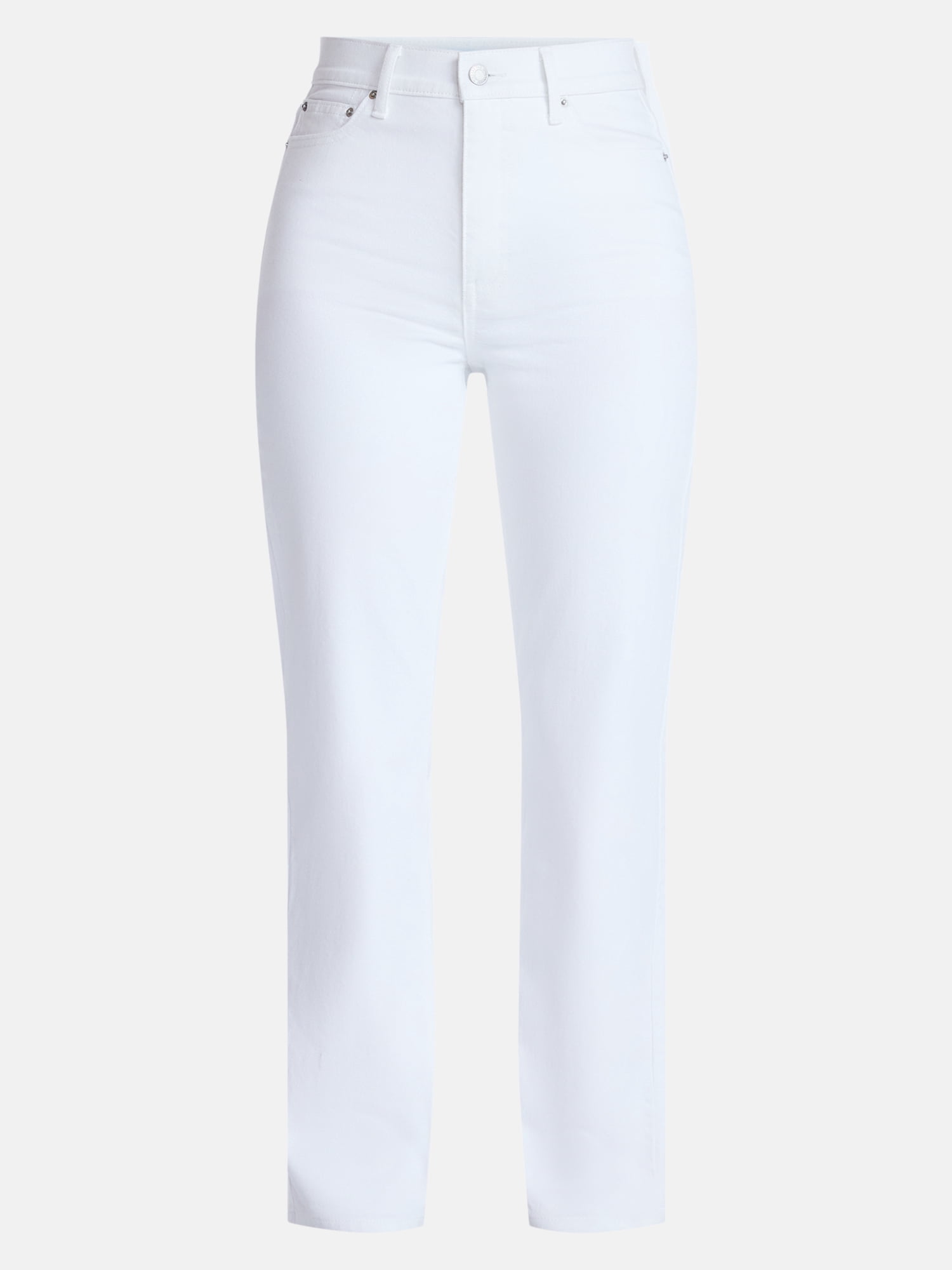 Time and Tru Women's High Rise Straight Leg Jeans, 30" Inseam, Sizes 0-20, 10S-16S