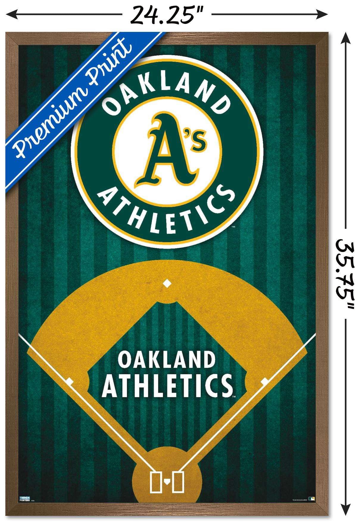 MLB Oakland Athletics - Logo 20 Wall Poster, 22.375" x 34", Framed
