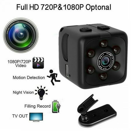 Image of Patgoal Mini Camera 720P/1080p Full Hd Sports Micro Cam Motion Detection Camcorder Infrared Night Vision Digital Video Recorder Wide Angle (micro Sd Card is Not Included)