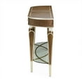 thumbnail image 6 of Michael Amini Villa Cherie Wood Console Table in Hazelnut Brown, 6 of 14
