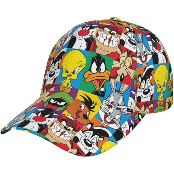 Cartoon Hat Looney Tunes Baseball Cap Adjustable Snapback Hat Cool Dad Hat for Men Women Teens Best Gift