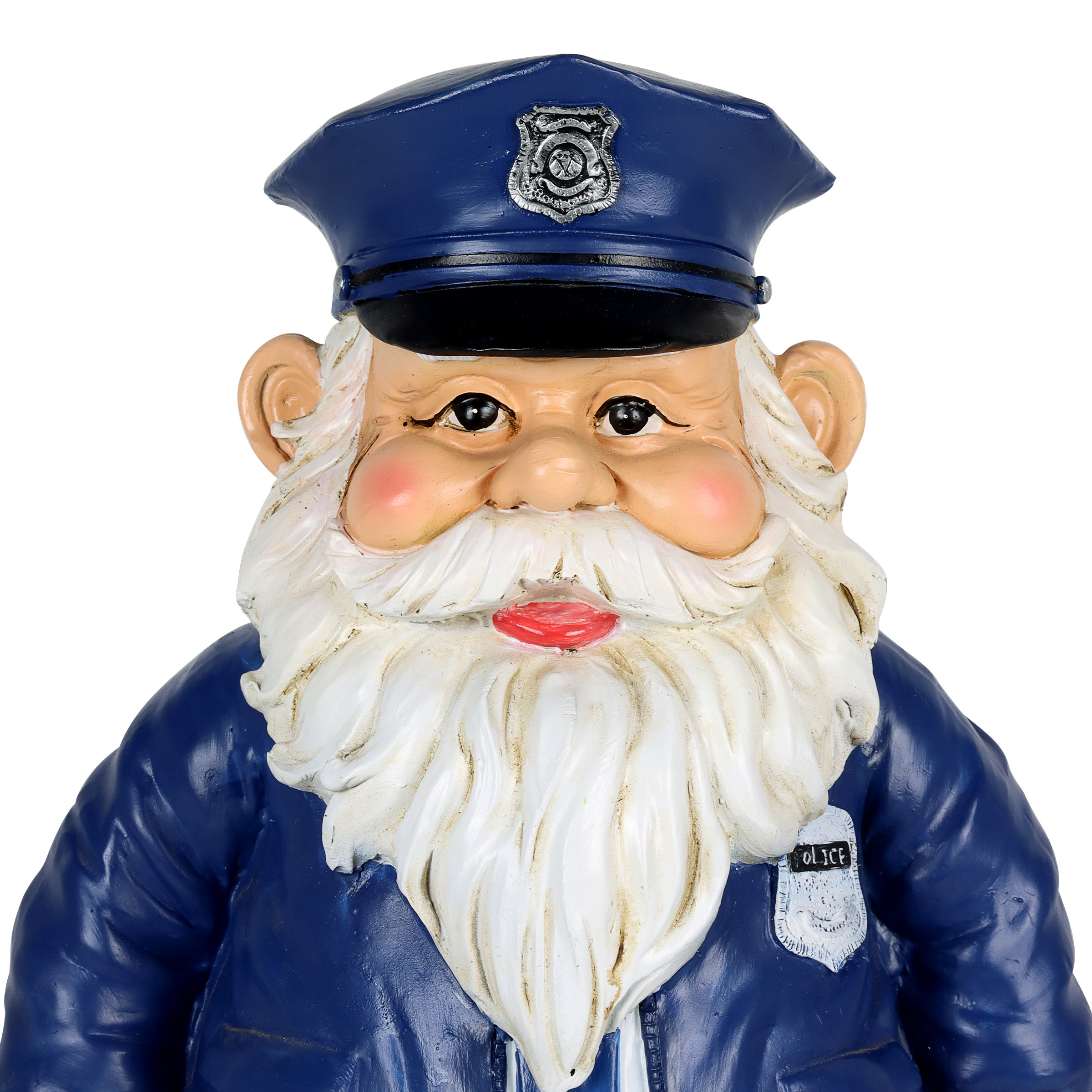 Exhart Policeman Gnome Statuary, 7.5 by 13 inches, Resin, Multicolor - image 5 of 7
