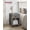 Gray, variant on Rustic Farmhouse Nightstand with Charging Station - Versatile Storage Solution for Bedroom and Living Room