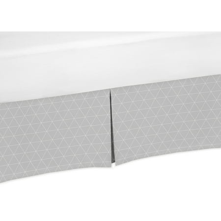 UPC: 0846480055464 | Mountains Grey Triangle Dust Ruffle Crib Skirt by Sweet Jojo Designs