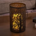 thumbnail image 5 of Smart Solar Arboretum 8" H LED Candle Lantern - Antique Black, 5 of 5