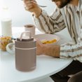thumbnail image 2 of Soup Mug Stainless Steel Soup Mug with Lid Portable Breakfast Cup with Handle for Student, 2 of 7