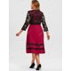 thumbnail image 4 of Vestido de capa de encaje de encaje más grande Rosegal Vestidos casuales de talla grande, 4 of 5