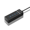 thumbnail image 1 of Seitruly ABS USB 3.0 Hub Reemplazo portátil 4 puertos Transmisión rápida U-disk Ratón Teclado Notebook Ordenador Hubs de escritorio Videojuegos y accesorios Negro, 1 of 6