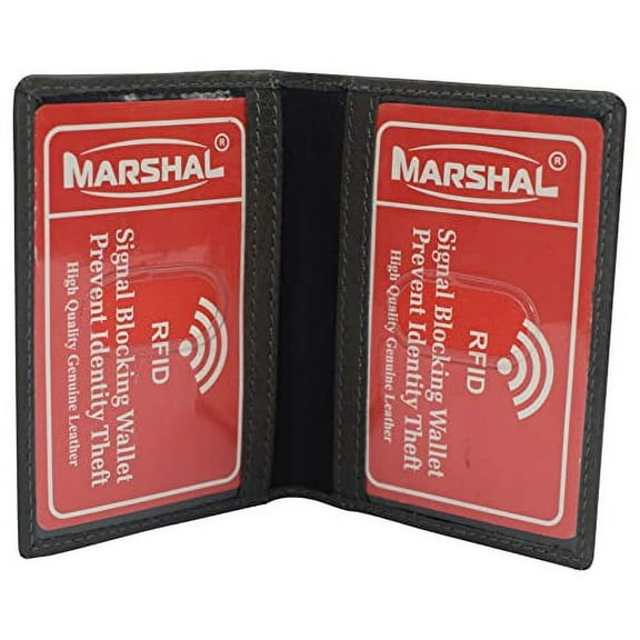 RFID Blocking Slim Thin Leather Credit Card ID Mini Wallet Holder Bifold Driver's License Safe