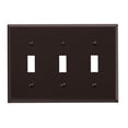 thumbnail image 2 of Leviton Brown Triple Gang Triple Toggle Wallplates  001-85011-BR, 2 of 3