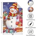 thumbnail image 3 of Dreamtimes Watercolor Snowman Kitchen Towels, 18 x 28 Inch Super Soft and Absorbent Dish Cloths for Washing Dishes, 1 PCS Reusable Multi-Purpose Microfiber Hand Towels for Kitchen, 3 of 7