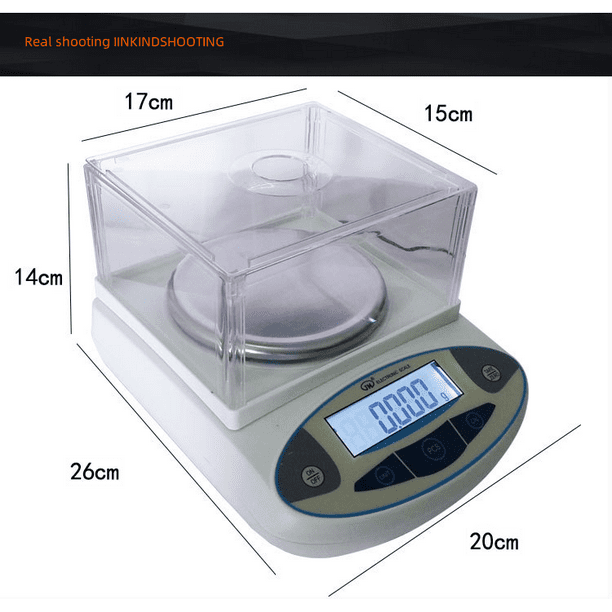 Balanza electrónica JM-B6002 báscula de pesaje electrónica 600g/0,01g, báscula de buena precisión amplio rango de aplicación