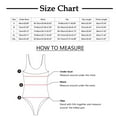 thumbnail image 3 of Womens 2 Piece Swimsuits Horizontal Print Conservative Split Tankini Set Black Women Bathing Suits S, 3 of 9