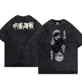 thumbnail image 1 of Camiseta de Anime Jujutsu Kaisen para hombre, camiseta lavada 100% algodón, camiseta transpirable con estampado informal, ropa de calle Hip Hop y2k, 1 of 5