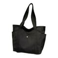 thumbnail image 3 of Bolso de hombro para mujer, moderno, para uso universitario, para viajes al aire libre, fiestas y vacaciones. Negro, 3 of 8