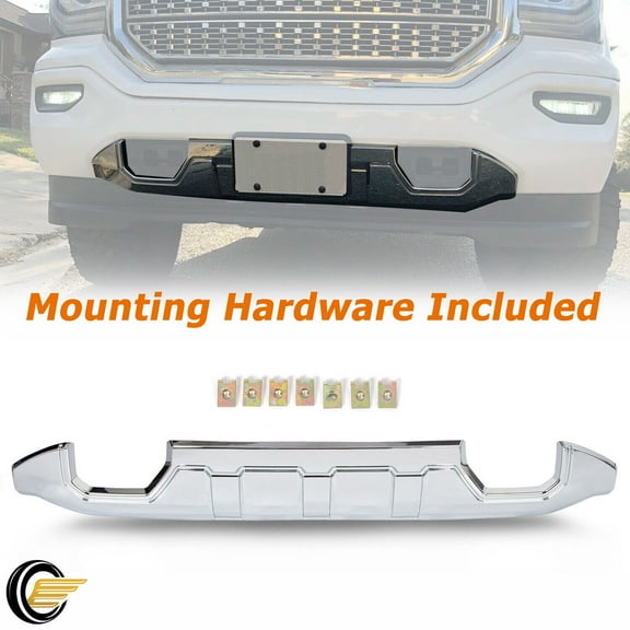 For GMC SIERRA 1500 2016-2019 FRONT BUMPER SKID PLATE NEW CHROME