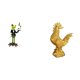 thumbnail image 1 of Estatua De Rana Camarero, Escultura De Animal, Figura Decorativa Creativa, Adorno De Mesa Para Chimenea, Estante De Entrada, Regalo De Cumpleaños, Figura De Pollo, Decoración Feng Shui,, 1 of 8