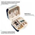 thumbnail image 2 of Starry Polar Bear Travel Portable Square Jewelry Box Organizer Earring Necklace Bracelet Holder Decorative Display Case Stand Storage Box, 2 of 6