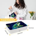 thumbnail image 5 of Frog Travel Jewelry Box Organizer Necklace Portable Case Holder Storage Display Stand PU Leather with Removable Compartment, 5 of 6