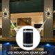 thumbnail image 4 of 2Pcs Luz De Pared Solar Luz De Paso Solar Led Para Exteriores Luz De Cerca Solar De Encendido / Apagado Automático Luz De Cubierta Solar A Prueba De Agua Ip65 Con Luz Blanca Para Patio Escaleras Jardí Muyoka Hogar, 4 of 7