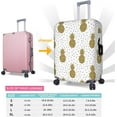 thumbnail image 6 of Gold Glitter Pineapples Fruit Print Fashion Luggage Cover Elastic Suitcase Protector Fits 18-32 Inch Luggage, 6 of 6