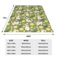 thumbnail image 3 of Fuzoiu Happy Easter Print Ultra-Soft Micro Fleece Blanket,All Seasons Flannel Throw, Lightweight Blanket for Bed, Sofa, Couch, Movie Night, Camping, and Travel-60"x50", 3 of 7