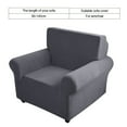 thumbnail image 6 of Rewera Waterproof Elastic Dustproof Slipcover Sofa Cover Set Cushion Protector (Gray For Love-seat), 6 of 7