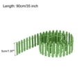 thumbnail image 2 of Uxcell Miniature Garden Fence 35 Inch Long DIY Picket Fence Mini Ornament Light Green, 2 of 6