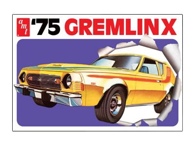 1974 AMC GREMLIN X RETRO DELUXE SERIES AMT 1:25 SCALE 3n1 PLASTIC MODEL CAR KIT 