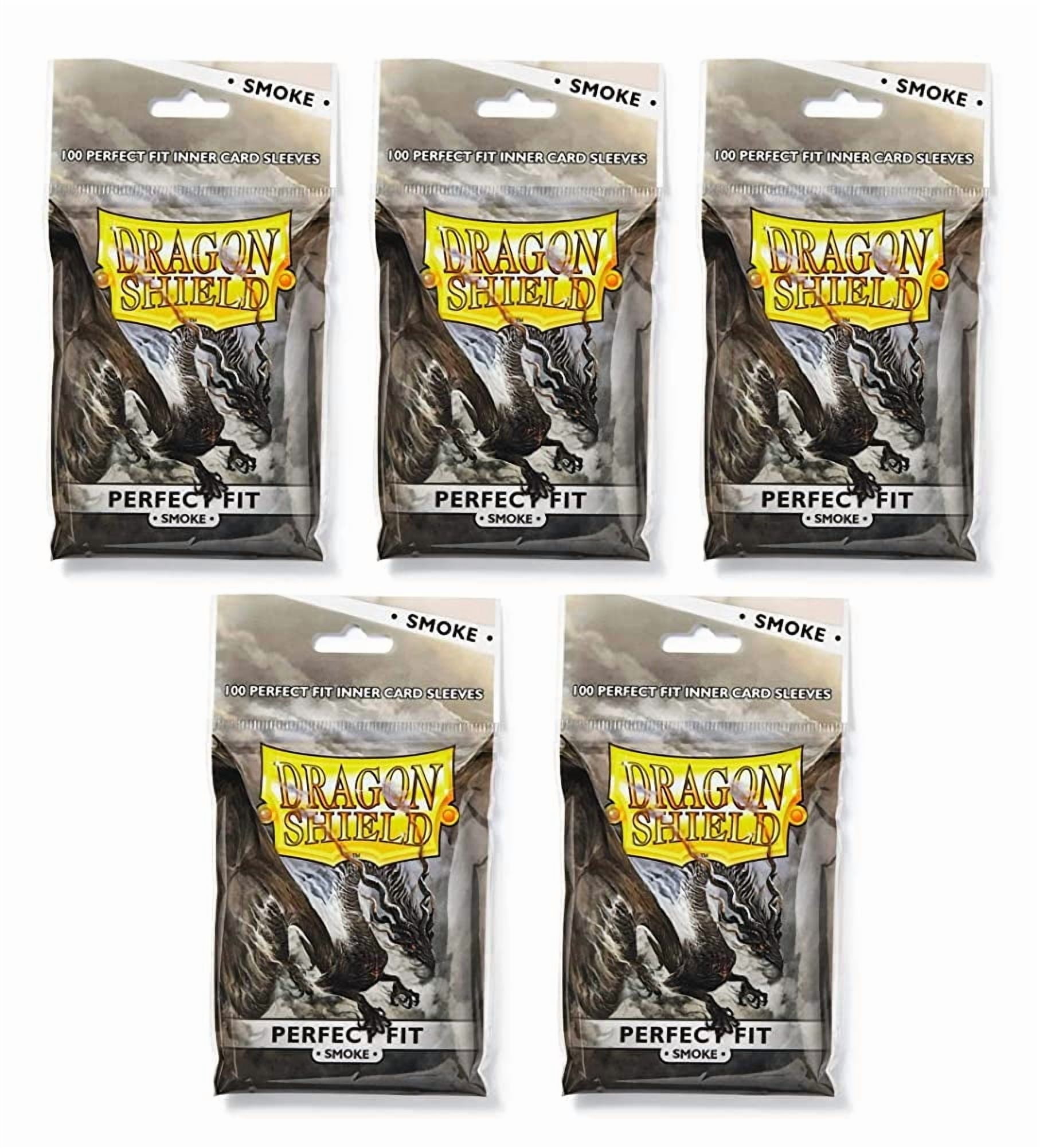 Dragon Shield Smoke Perfect Fit Standard Size Inner Sleeves - Bundle of 5