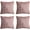Pink, variant on Nanahuang Throw Pillows Set of 4，Bohemian Farmhouse Home Decoration for Living Room Sofa, Car Decoration 18x18Inch (White)