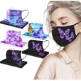 thumbnail image 2 of HUGFEGWE 50 Pcs Butterfly Disposable Face_Masks for Adults,Breathable Disposable Facemasks with Butterflies Designs CJB91-40396, 2 of 8