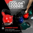thumbnail image 5 of Yes4All 30lb Vinyl Coated / PVC Kettlebell with Rubber Base, Red, Single, 5 of 8