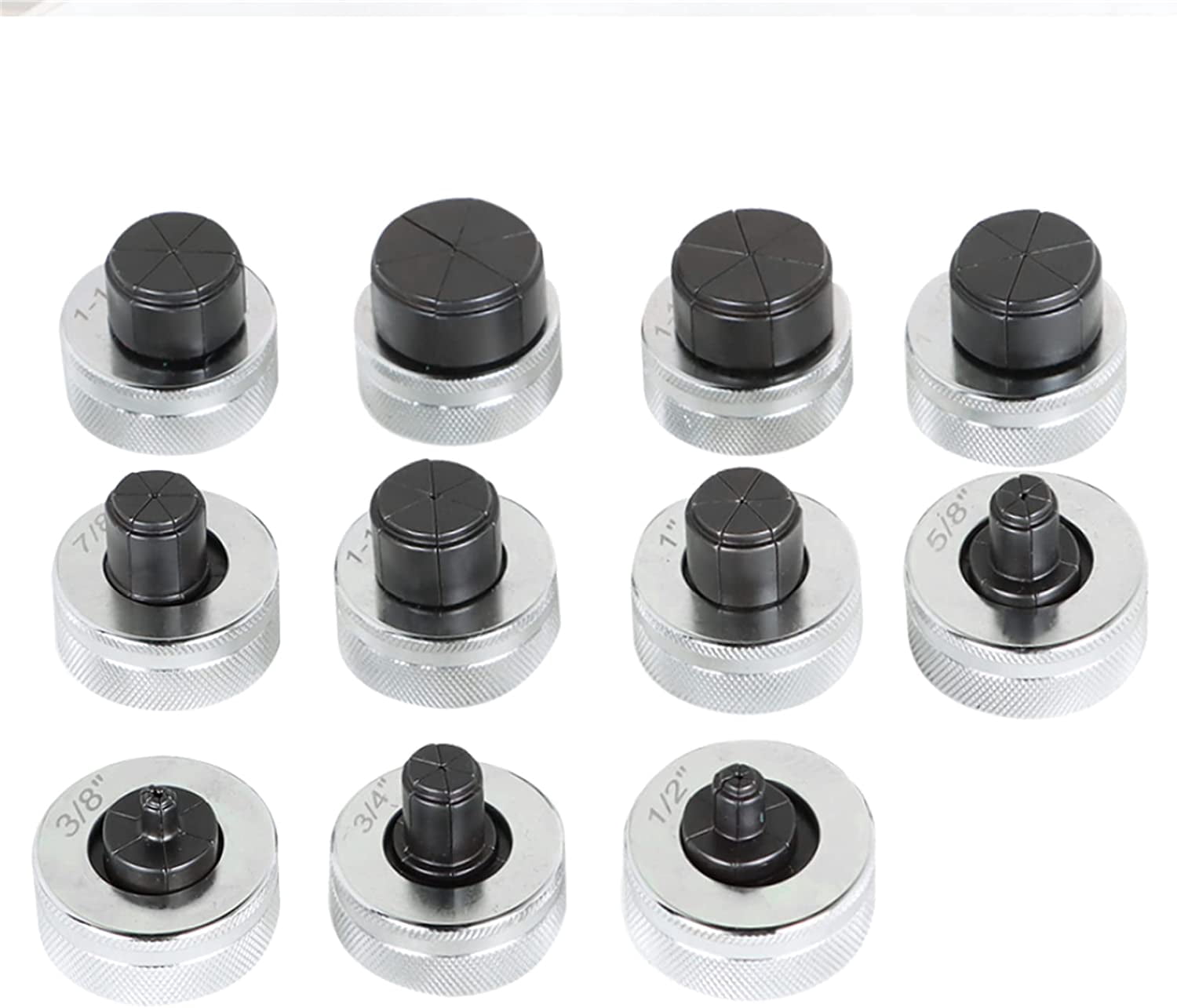 Hydraulic Tube Expander Tool HVAC Swaging Kit with Tube Cutter and 11 Tube Expander Head 3/8, 1/2, 5/8, 3/4, 7/8, 1, 1-1/8, 1-1/4, 1-3/8, 1-1/2, 1-5/8 Inch