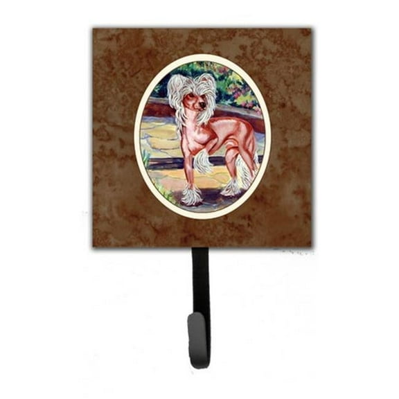 Chinese Crested on the Patio Leash or Key Holder