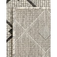 thumbnail image 5 of Unique Loom Outdoor Trellis Collection Area Rug - Tribal Trellis (13' 1" Square Gray/Black), 5 of 6